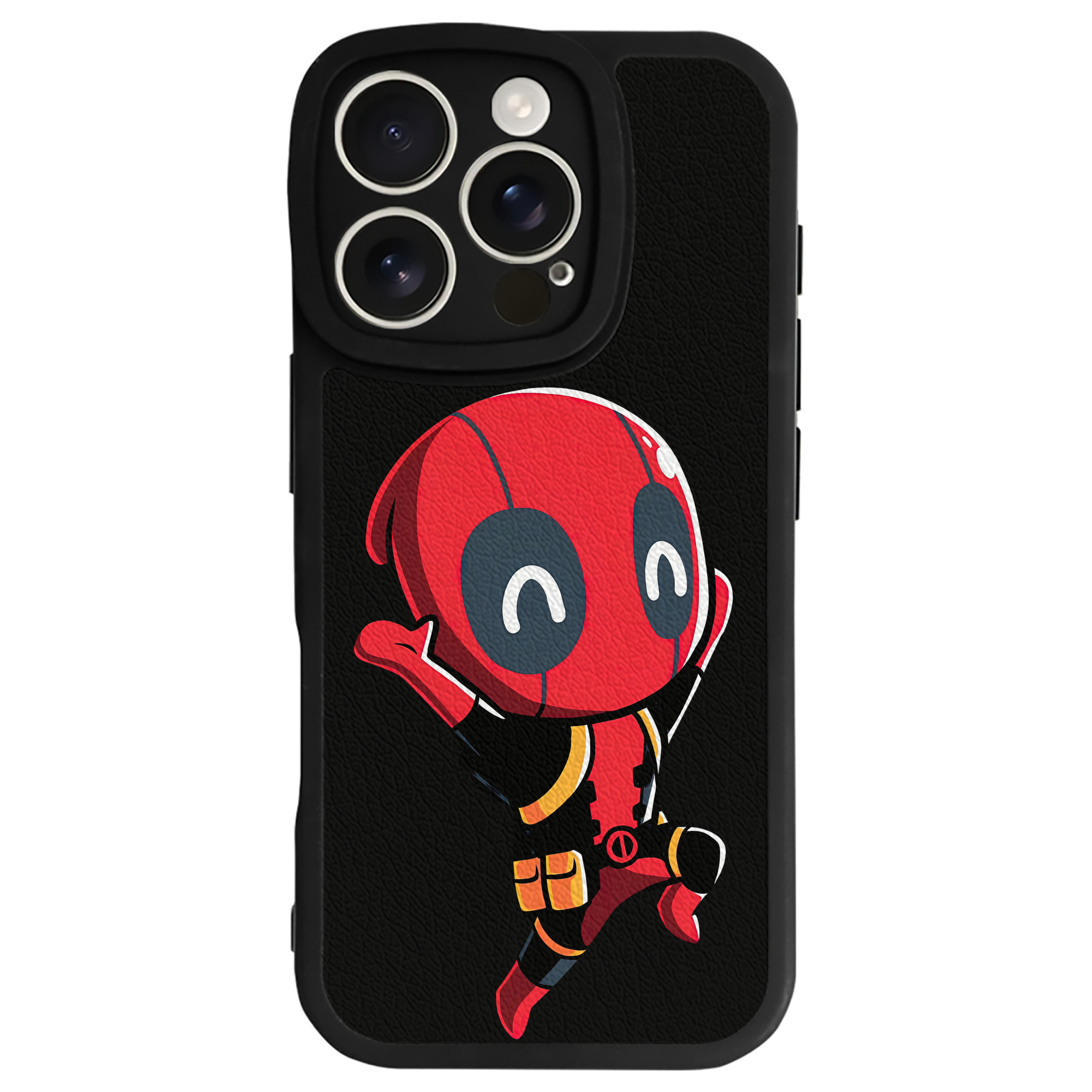 （画像用） Deadpool デッドプール 【iPhone 16シリーズ対応】シリコンスマホケース（レザー調） 材質：シリコン